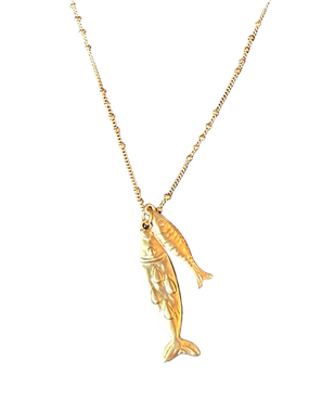 J. Jill Gold-tone Fish Pendant Necklace